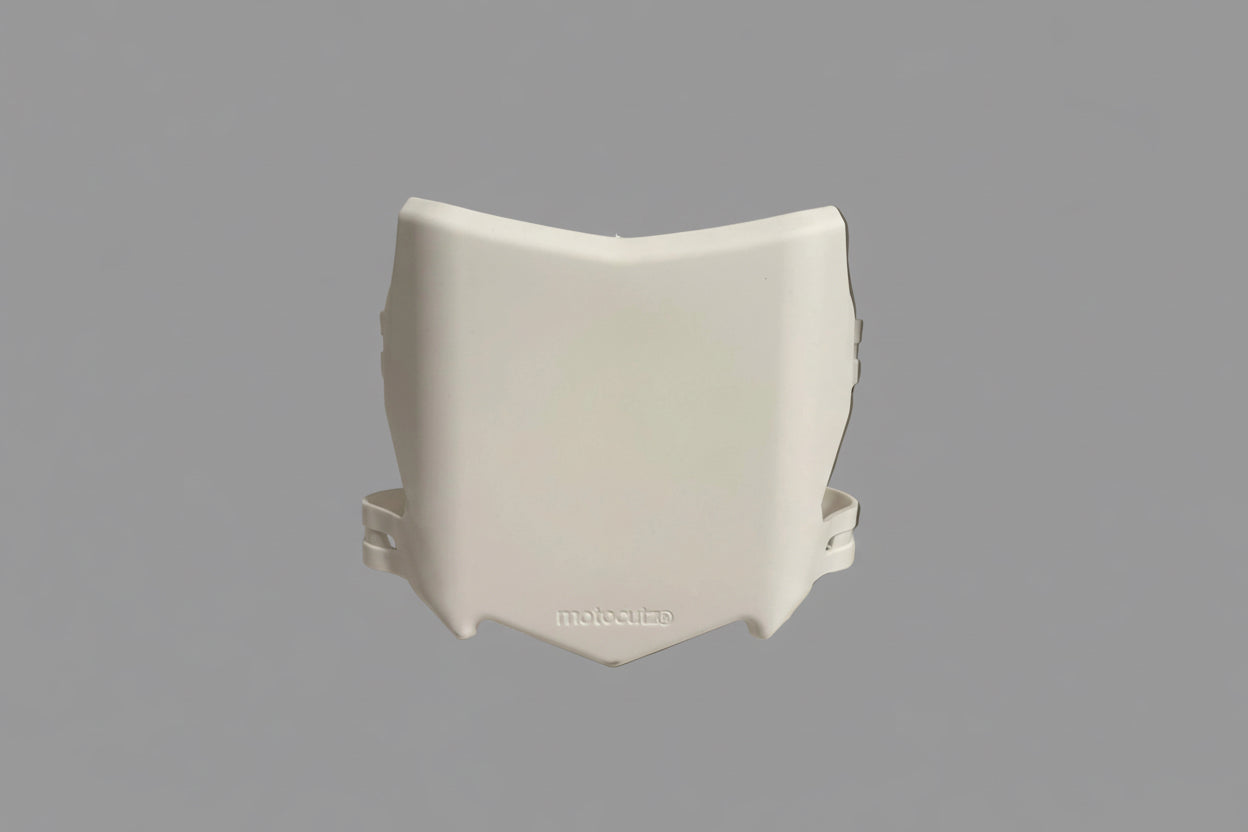 White Motocutz number plate