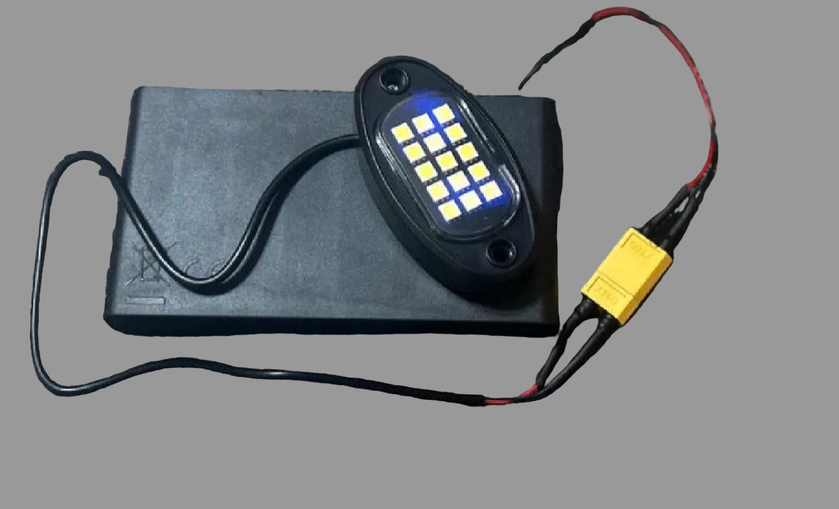 Battery powered rock light